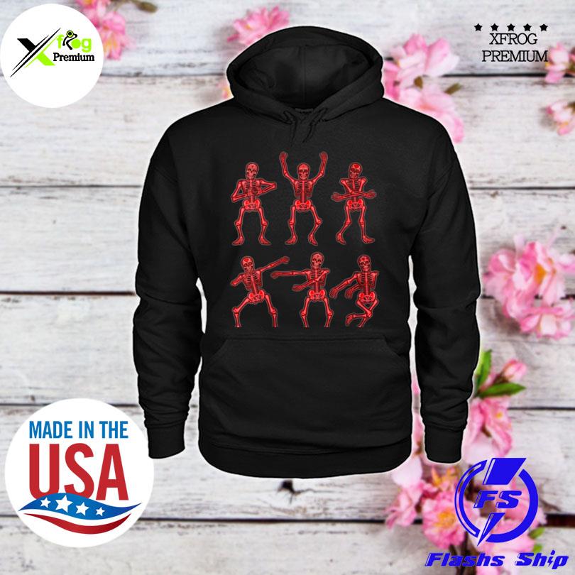 Aesthetic Halloween Red Skeleton Dance Boys Girls s hoodie