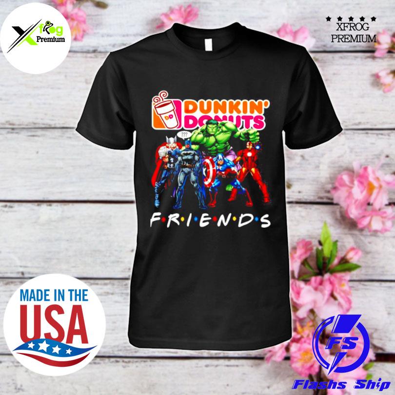 Avengers dunkin donuts friends shirt