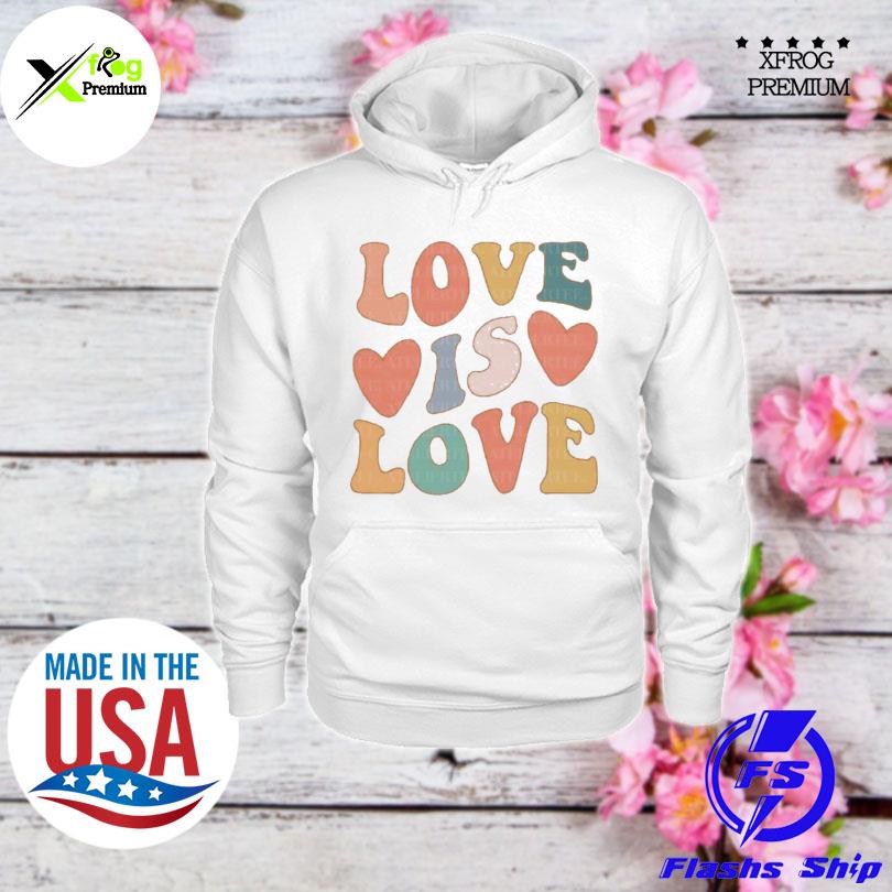 Love is love lgbt pride women men kids toddler baby rainbow retro LGBT s hoodie
