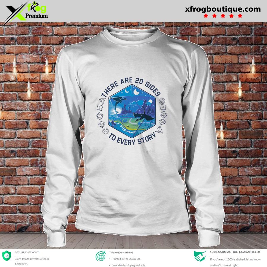 Official dices and dragon land there are 20 sides to every story s longsleeve