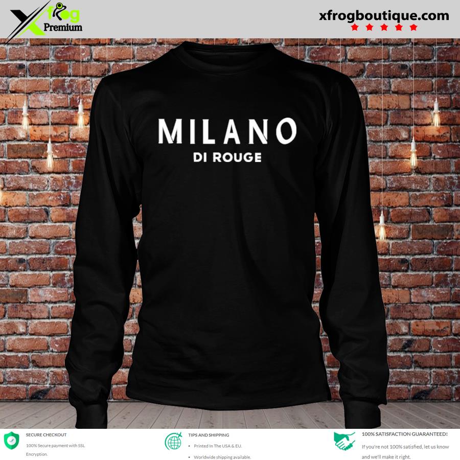 Milano shirt milano di rouge shirt milano di rouge logo shirt