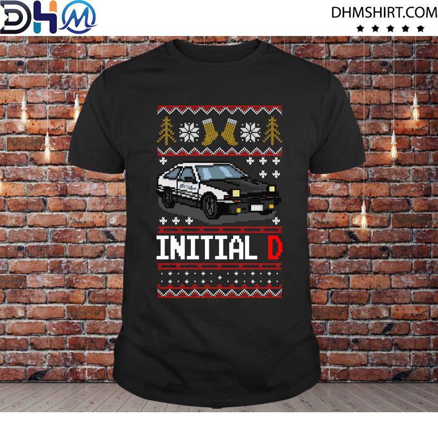 Original initial d ugly christmas sweater