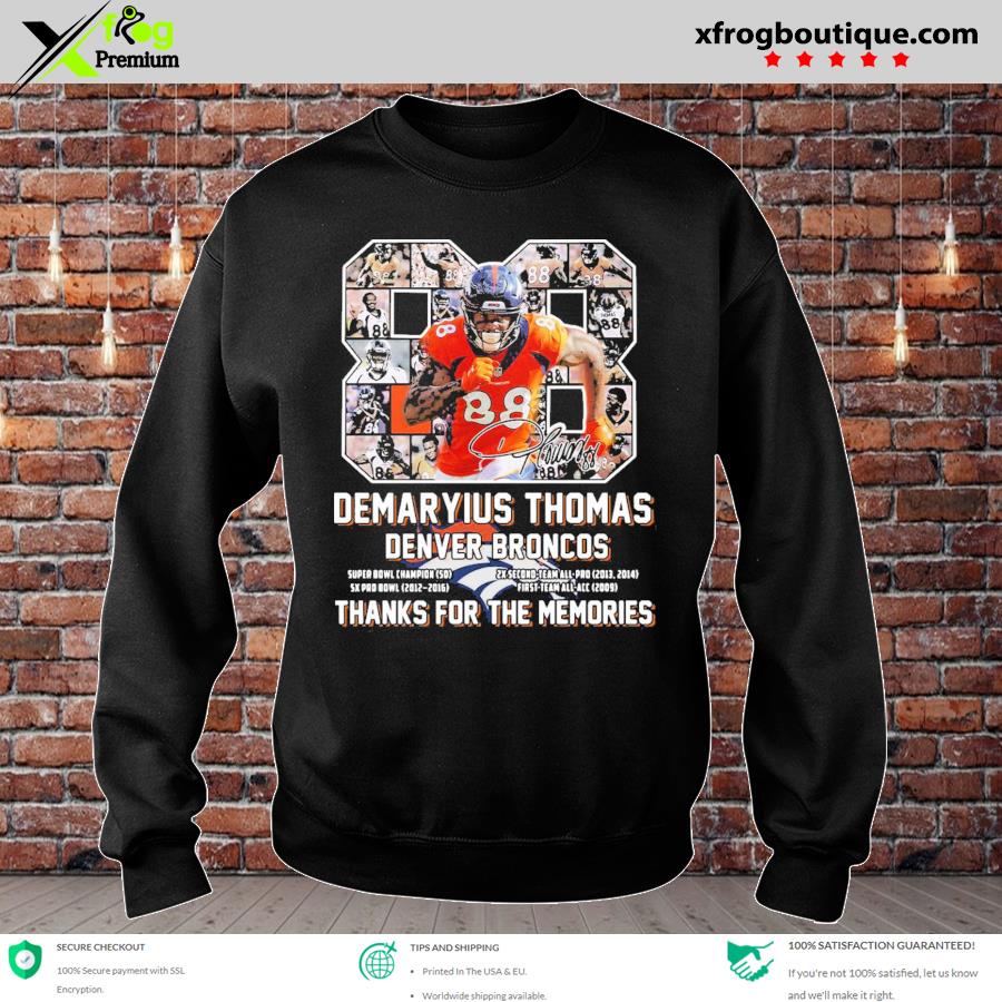 Demaryius Thomas Denver Broncos Thank You For The Memories Shirt