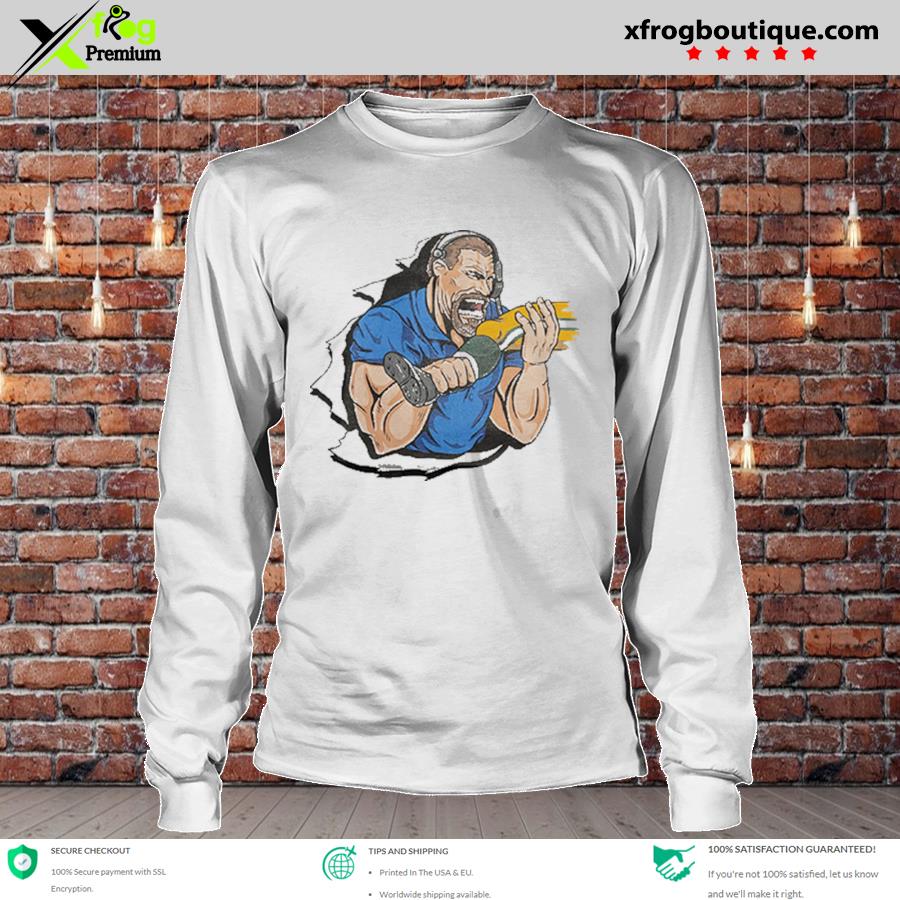 Official detroit lions dan campbell biting kneecaps T-shirt, hoodie, tank  top, sweater and long sleeve t-shirt