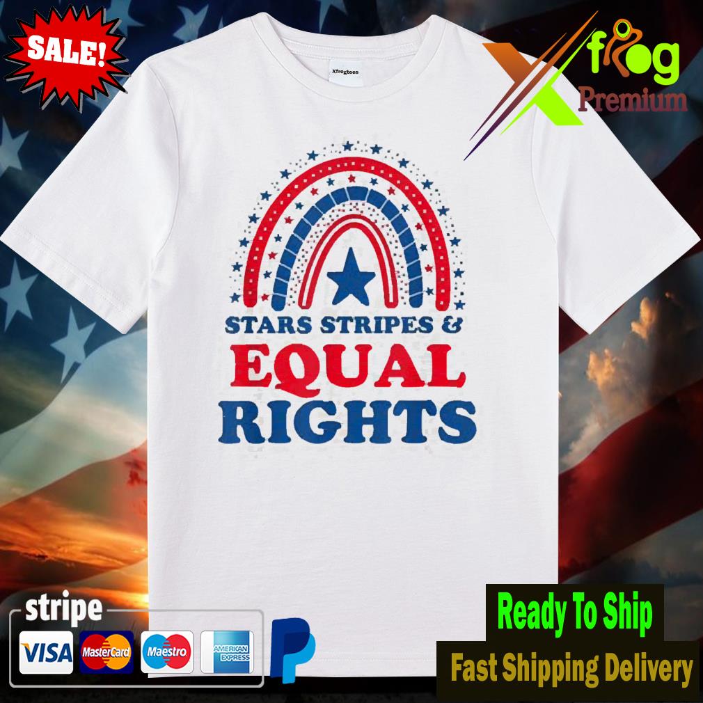 Pro choice boho rainbow feminist stars stripes equal rights shirt