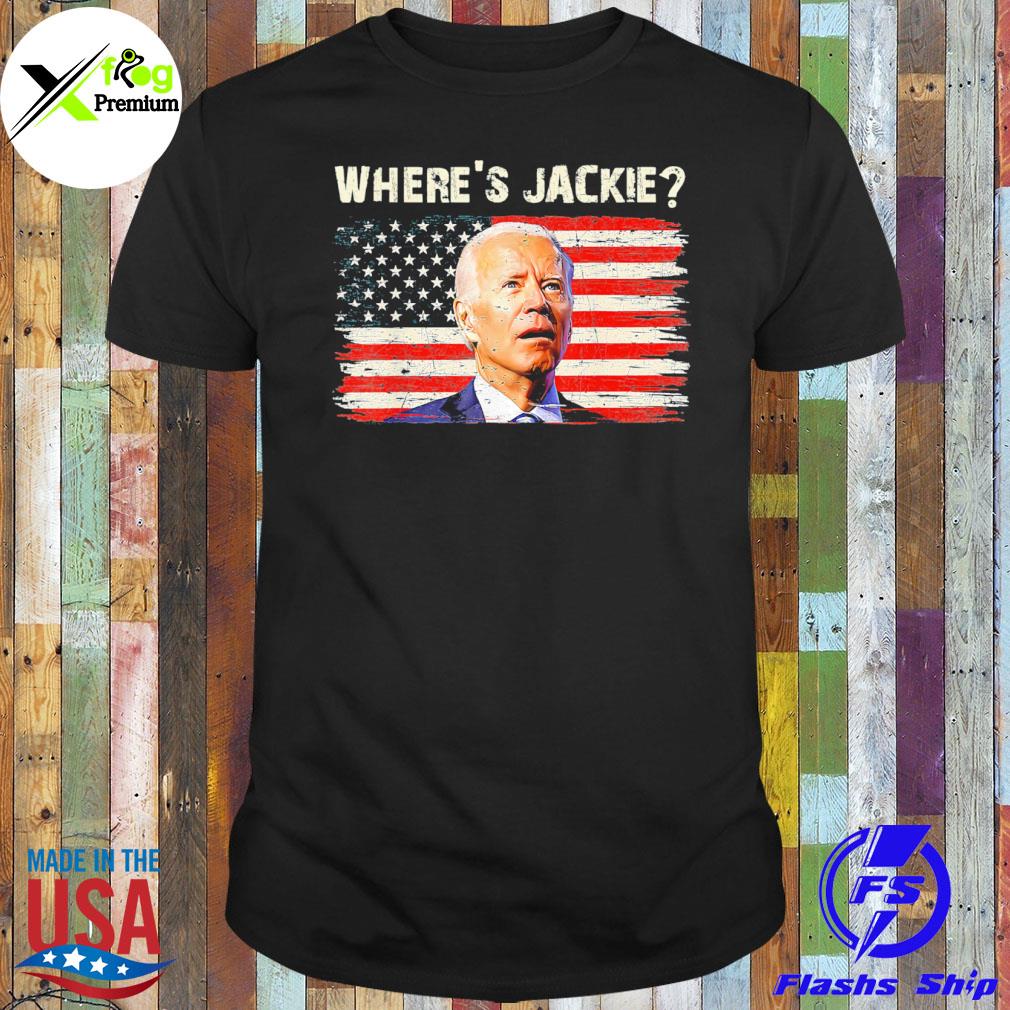 Joe Biden where's jackie American flag shirt