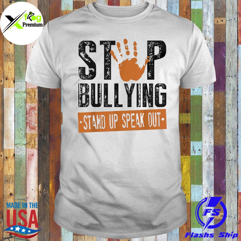 Stop bullying orange stand up speak out unity day shirt