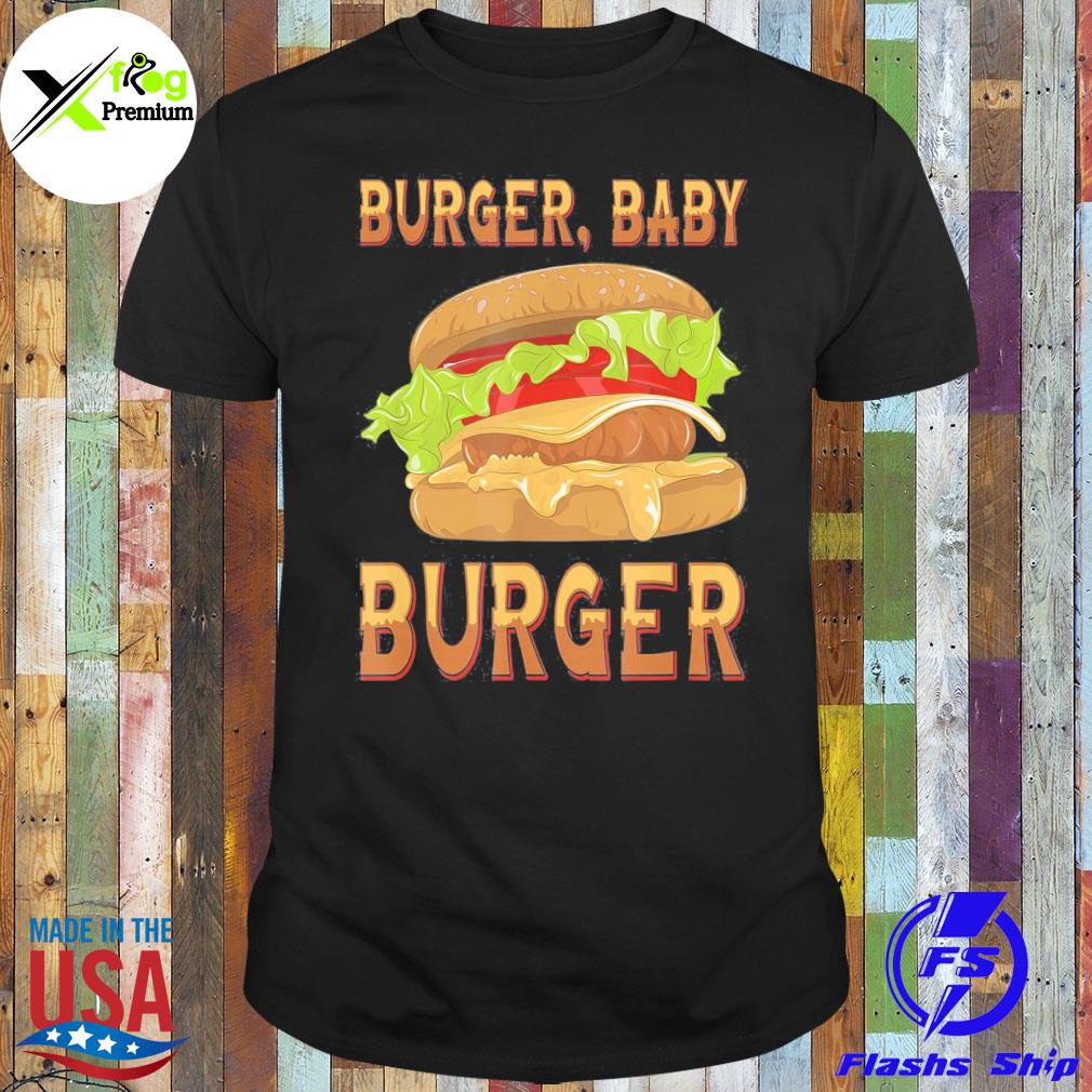 Hamburger baby delicious cheeseburger burger bun fast food shirt