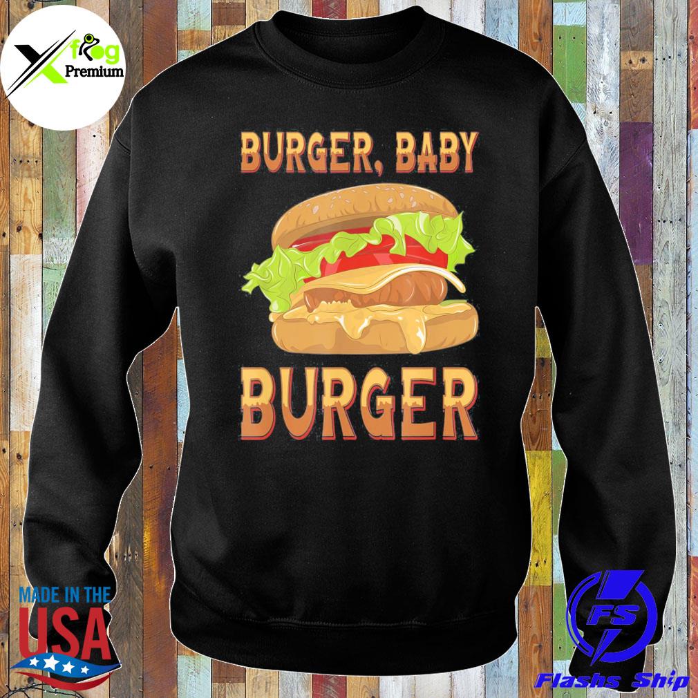 Hamburger baby delicious cheeseburger burger bun fast food s Sweater