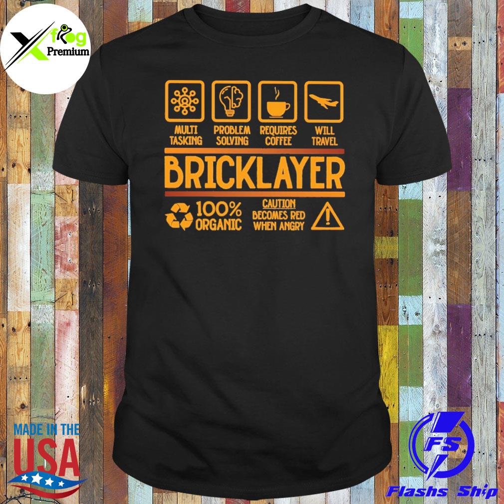 Bricklayer profession job label brick mason gift funny bricklayer essential shirt