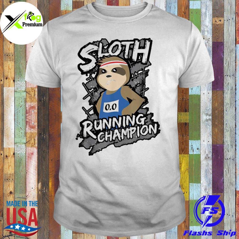 Sloth running champion shirt