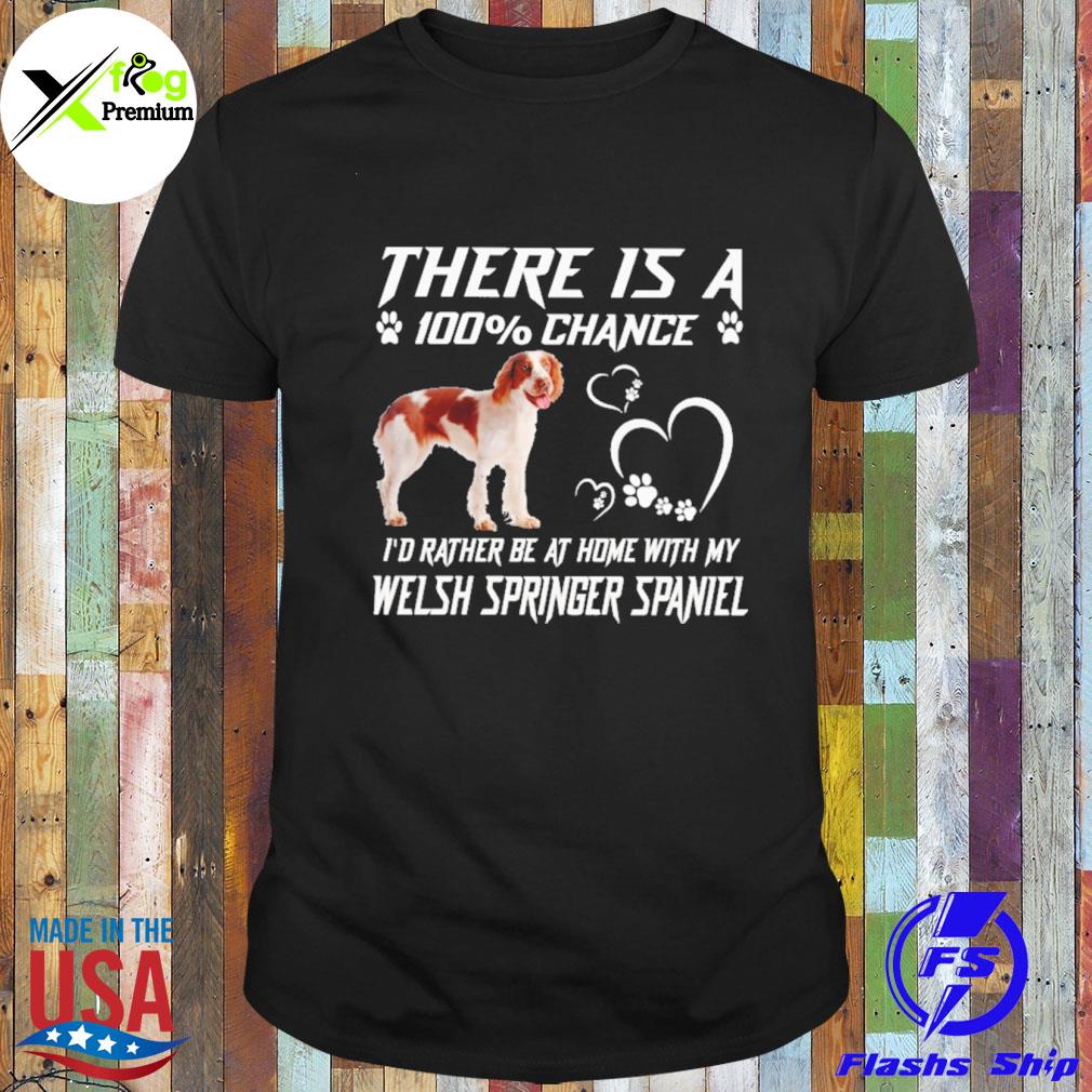 There is a 100% chance I'd rather at home with my welsh springer spaniel shirt