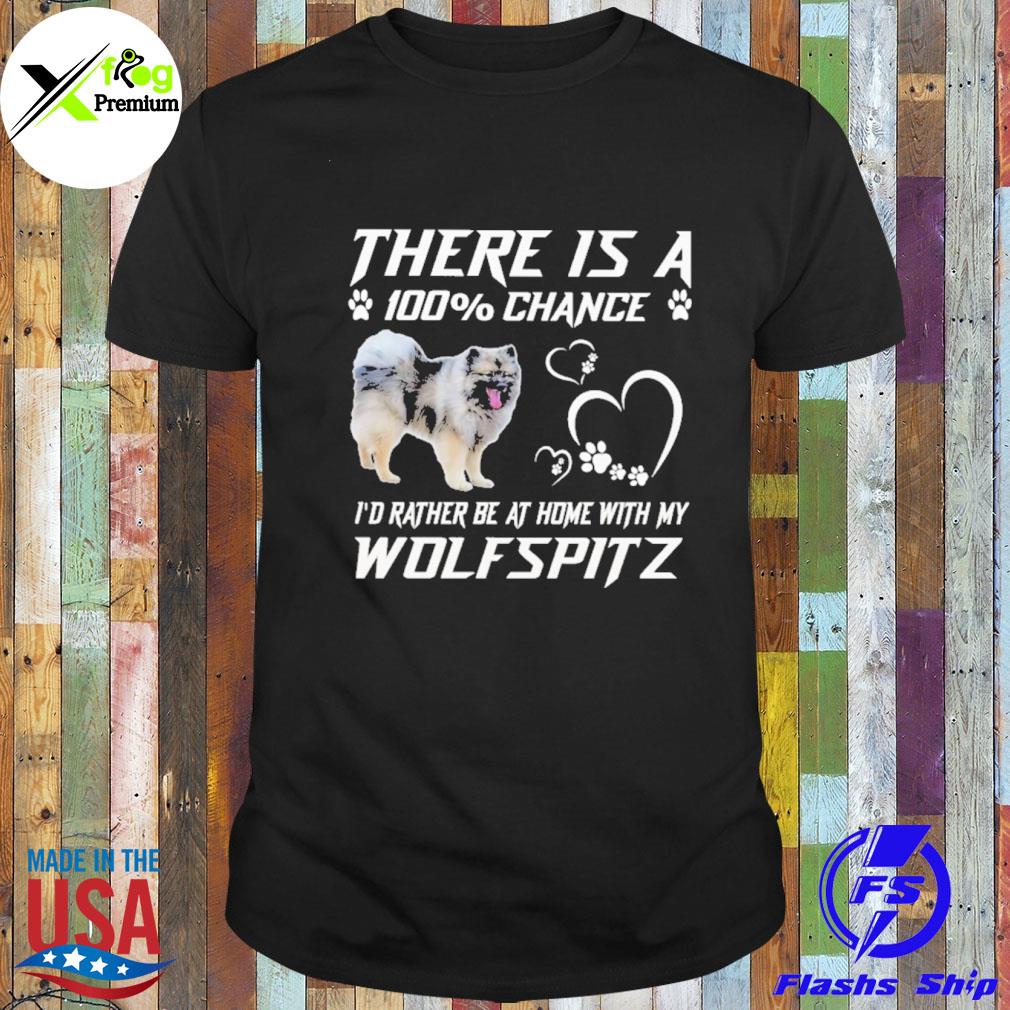 There is a 100% chance I'd rather at home with my wolfspitz shirt