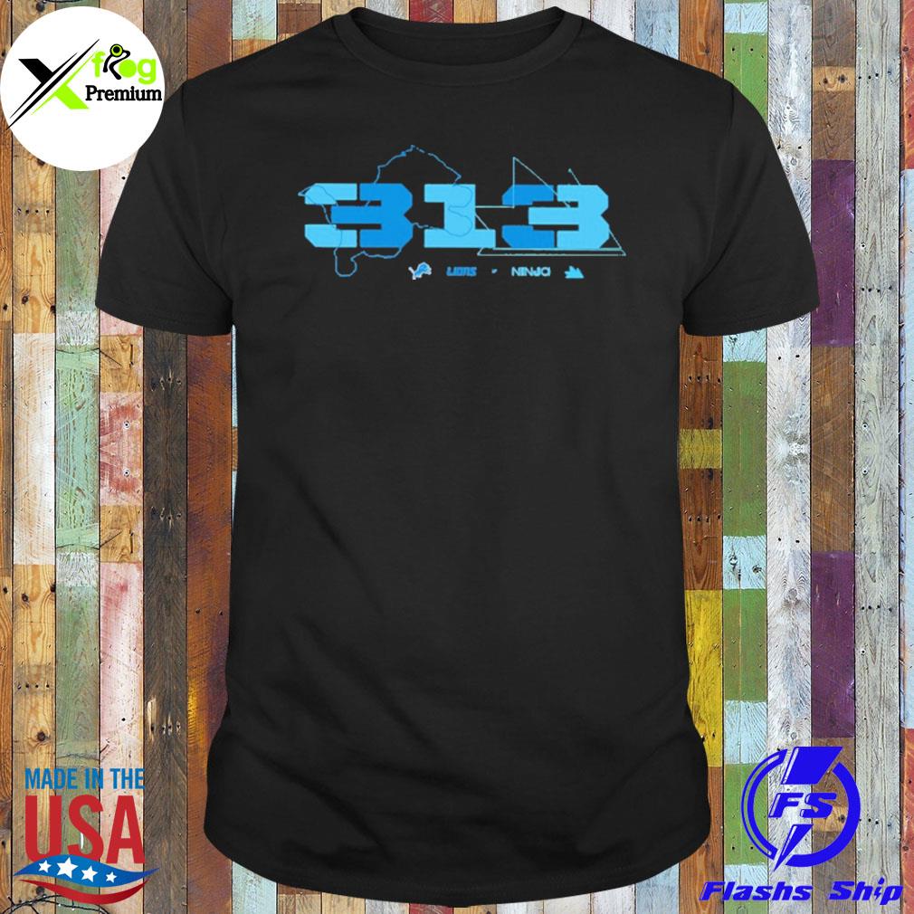 Ninja x detroit lions 313 shirt