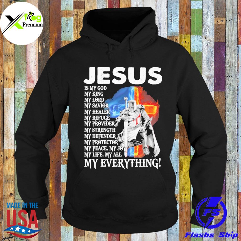 Water and fire Jesus is my god my king s Hoodie