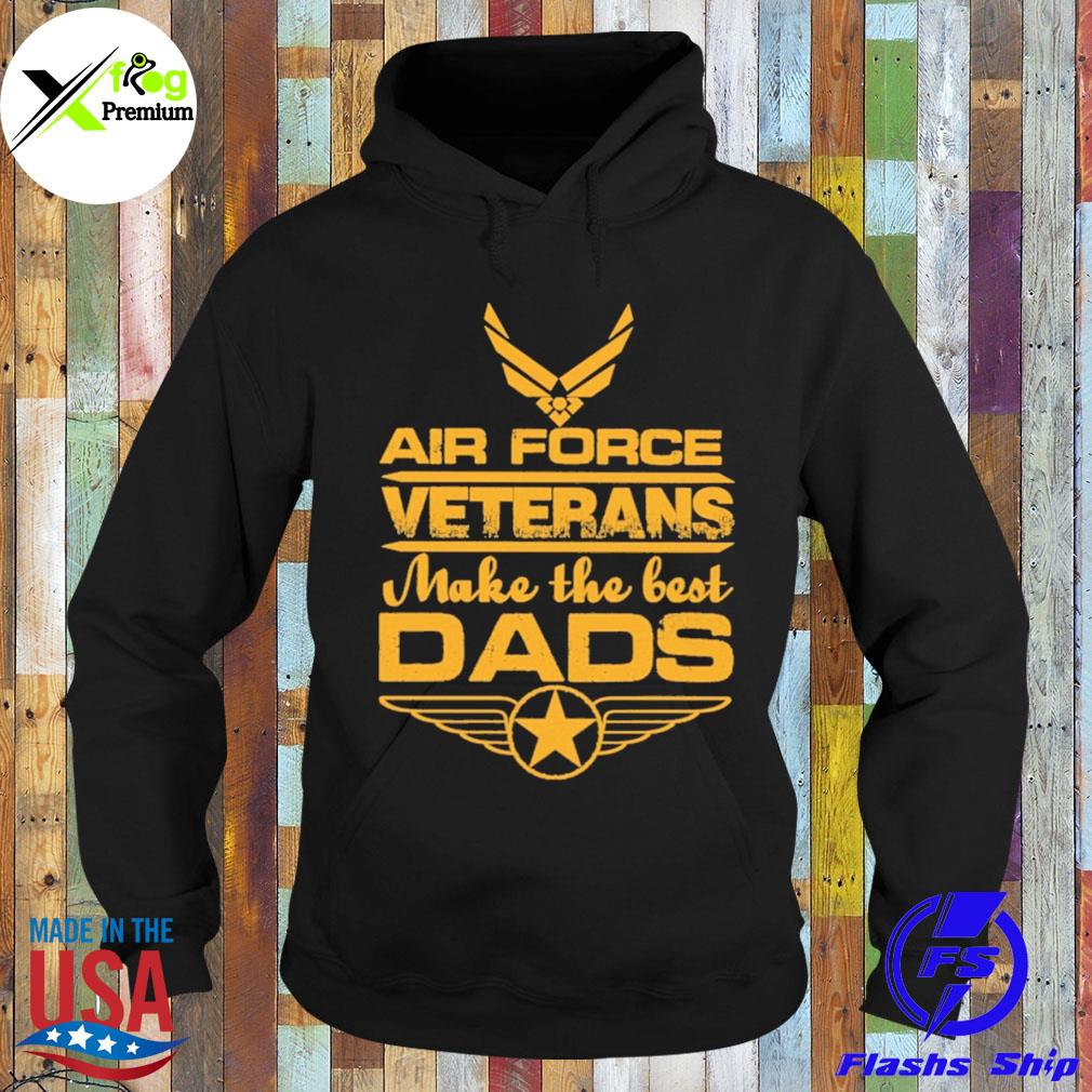 Air force veteran make the best dads crewneck black s Hoodie