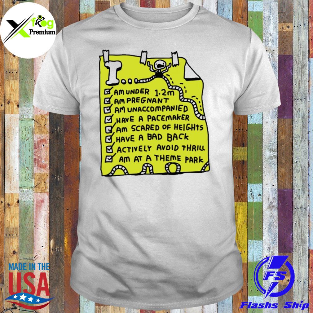 I am under 1.2m am pregnant am unaccompanied shirt