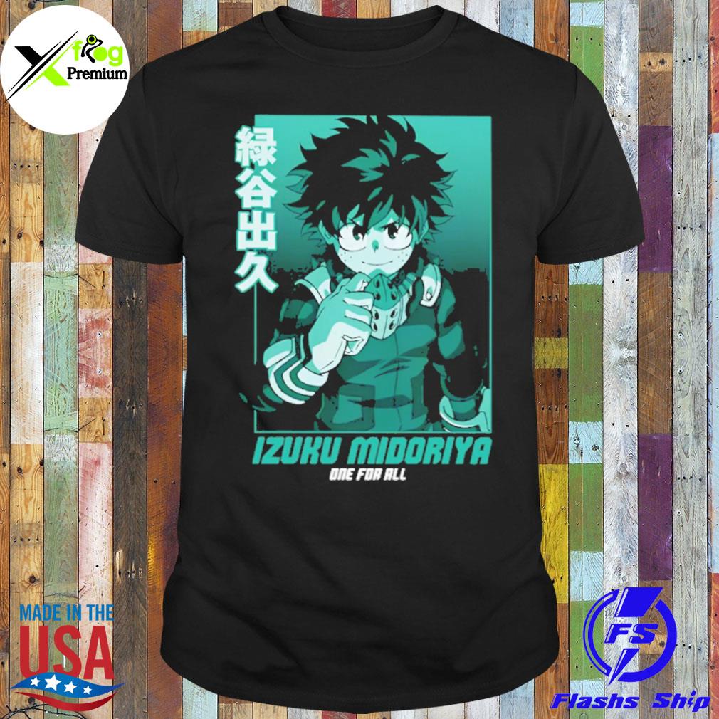 My hero academia izuku midoriya one for all shirt