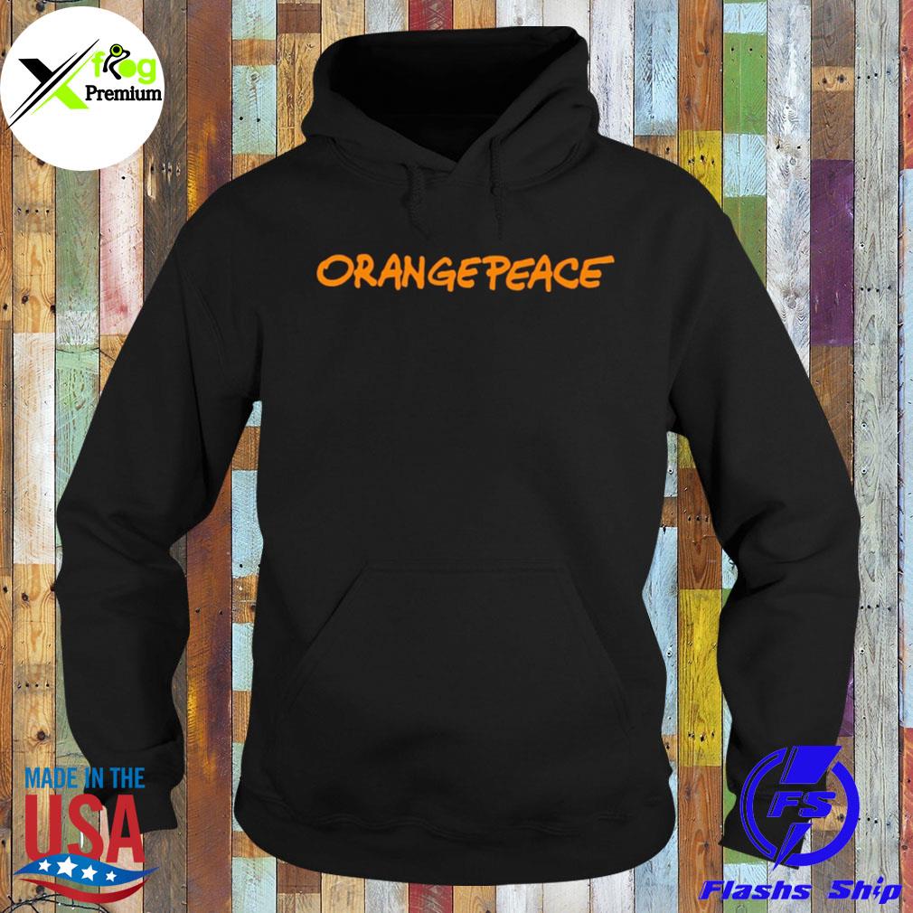 Orange peace s Hoodie