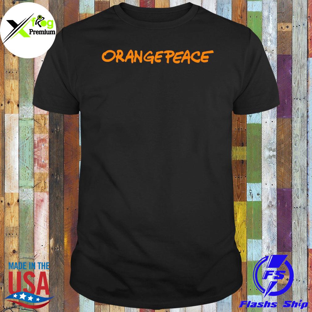 Orange peace shirt