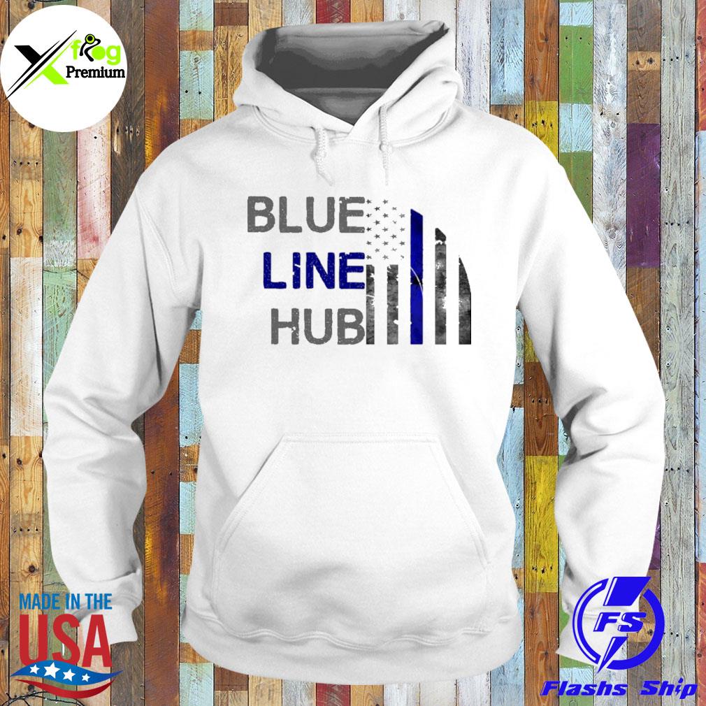 Blue Line Hub american flag s Hoodie