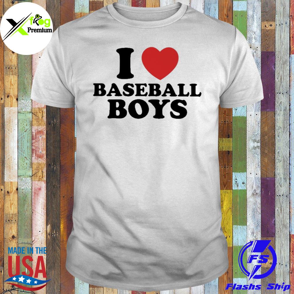 I love baseball boys shirt