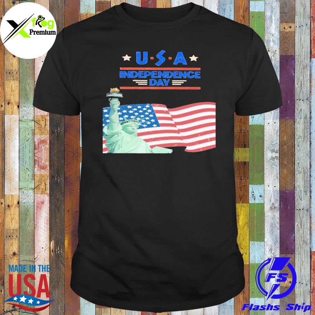 Statue of liberty U.S.A independence day flag shirt