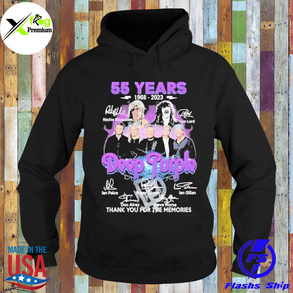 55 years 1968 2023 deep purple thank you for the memories s Hoodie