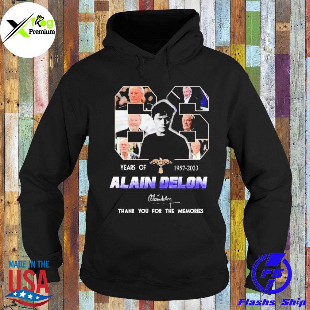 Alain delon 65 years of 1957 2023 thank you for the memories s Hoodie