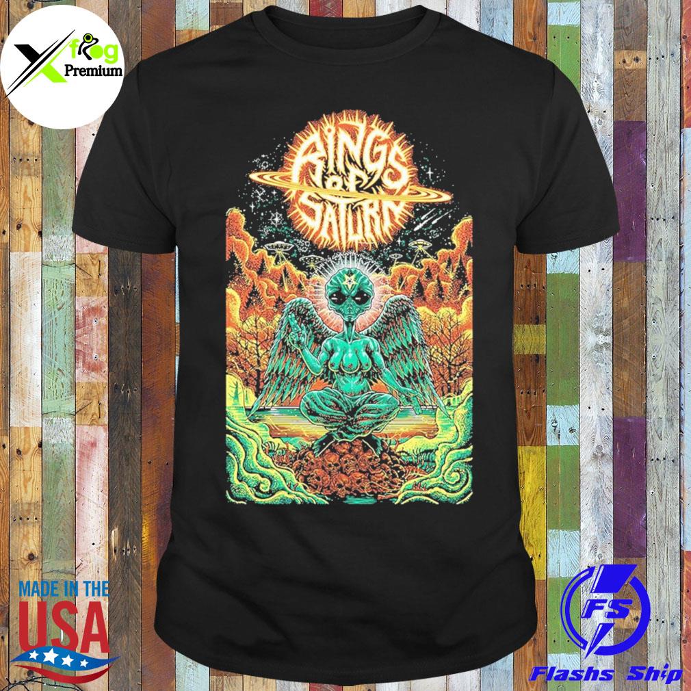 Alien baphomet rings of saturn shirt