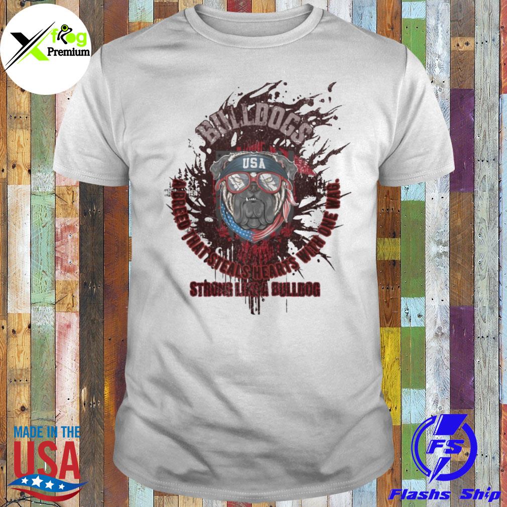 Bulldog breed that steals hearts with one way strong like a Bulldog flag shirt