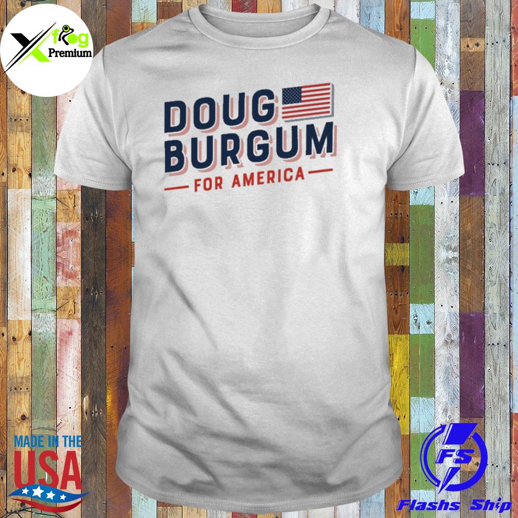 Doug burgum for America flag shirt