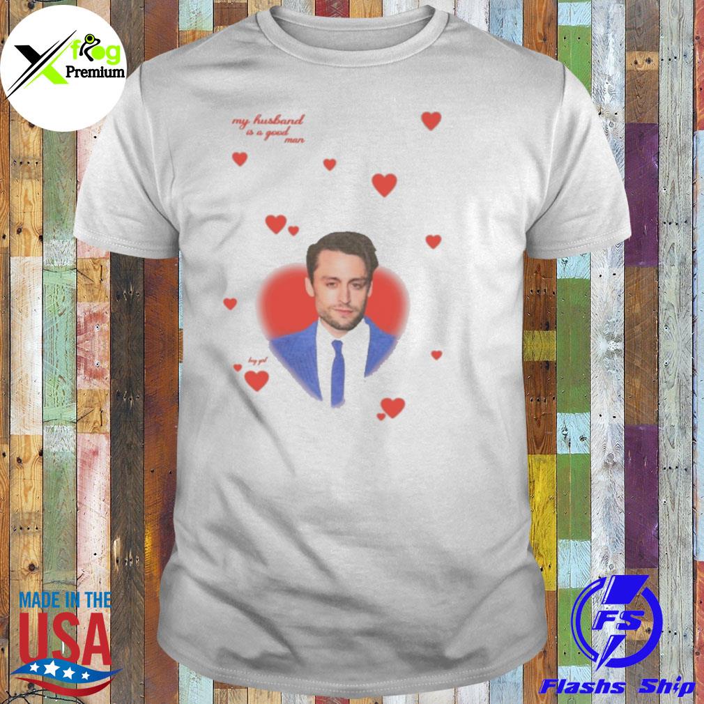 Heart my husband is a good man bug girl shirt