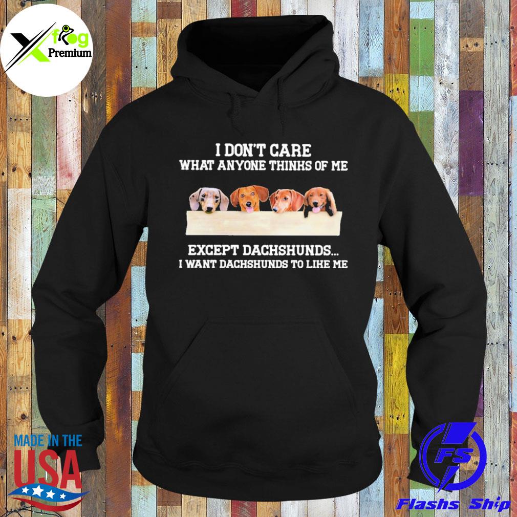 I don't care what anyone think of me except dachshunds I want dachshunds to like me s Hoodie