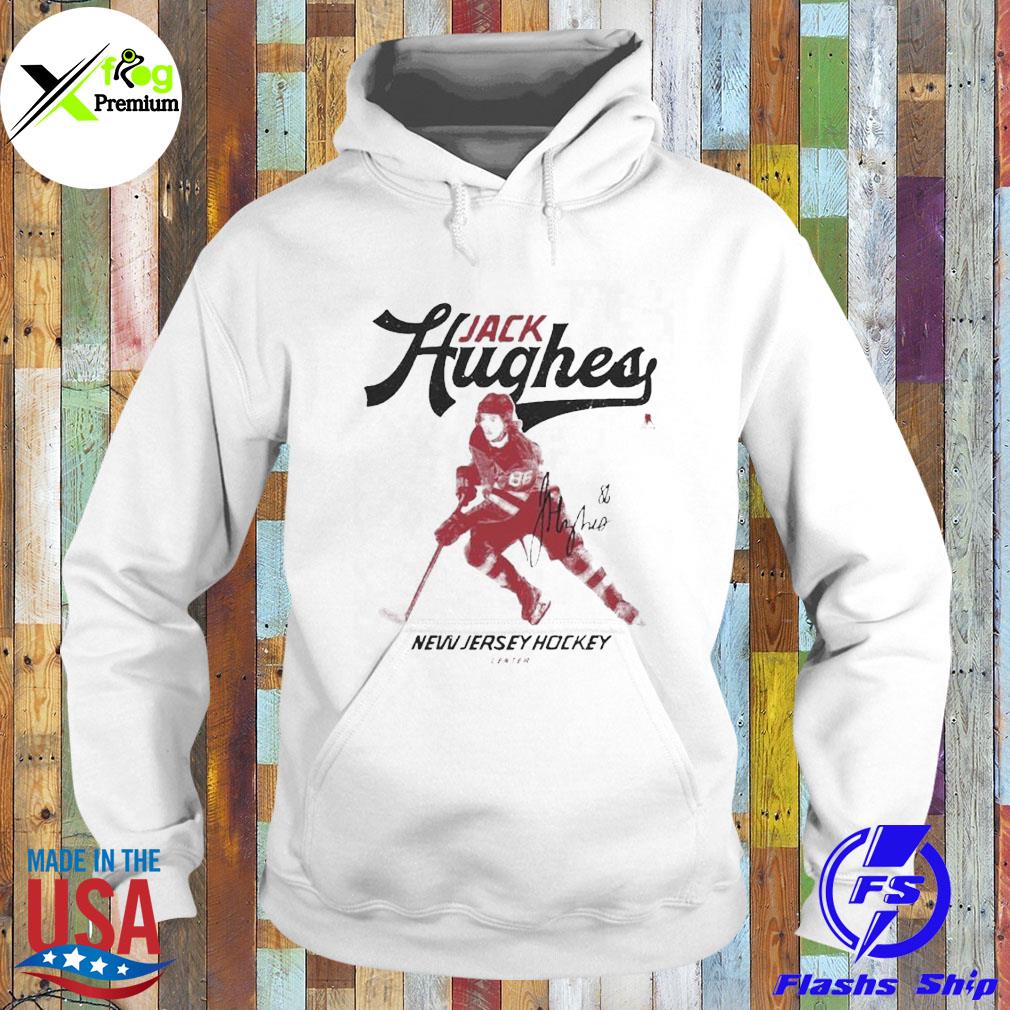 Jack hughes new jersey center signature s Hoodie