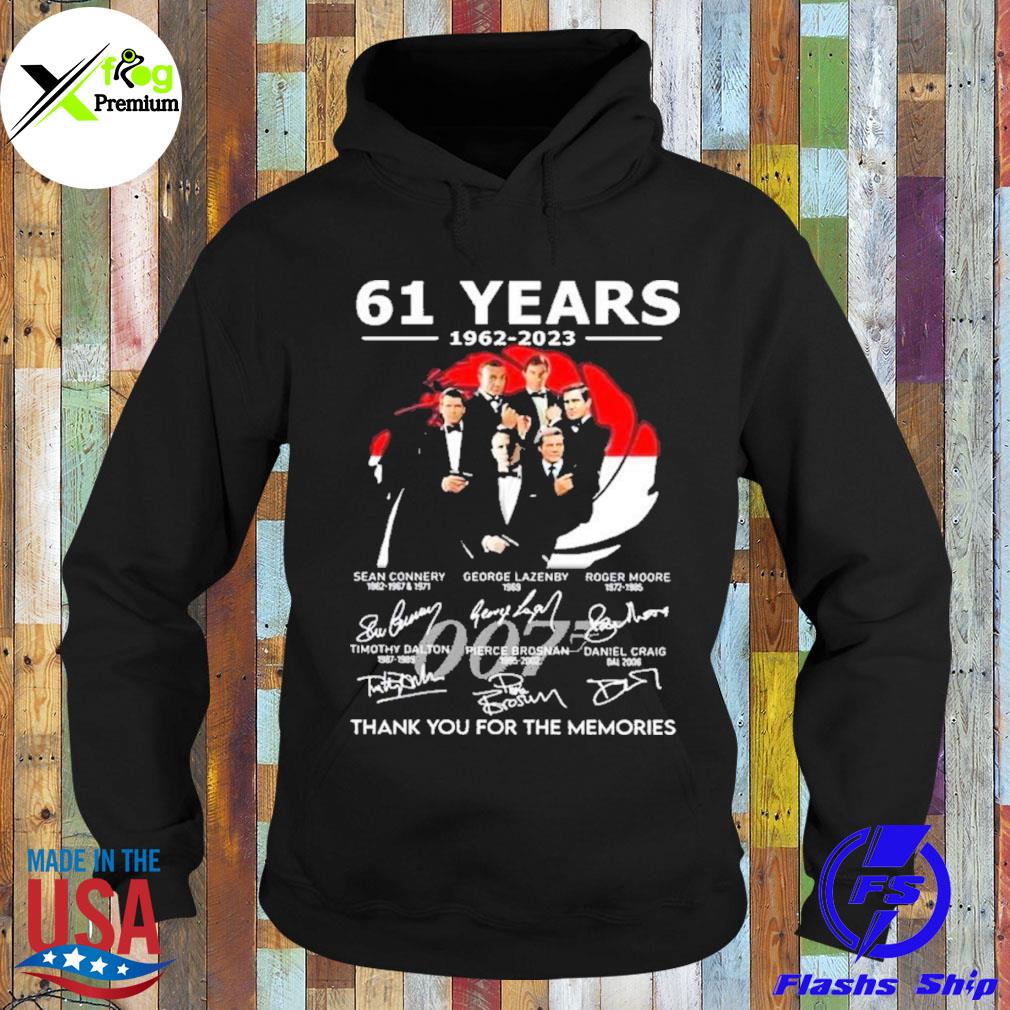 James bond 61 years 1962 2023 thank you for the memories s Hoodie
