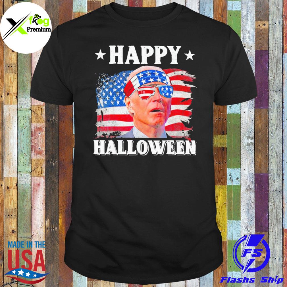 Joe Biden happy halloween American flag shirt