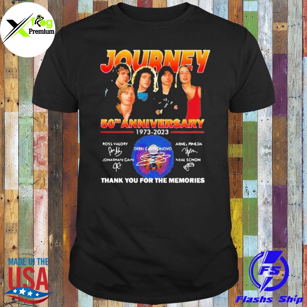 Journey 50th anniversary 1973 2023 thank you for the memories shirt