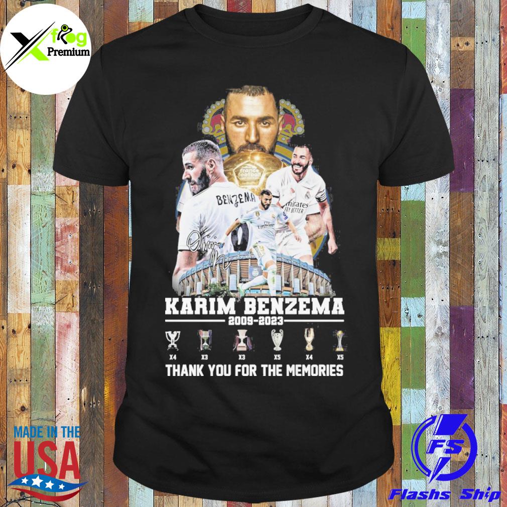 Karim benzema 2009 2023 thank you for the memories shirt