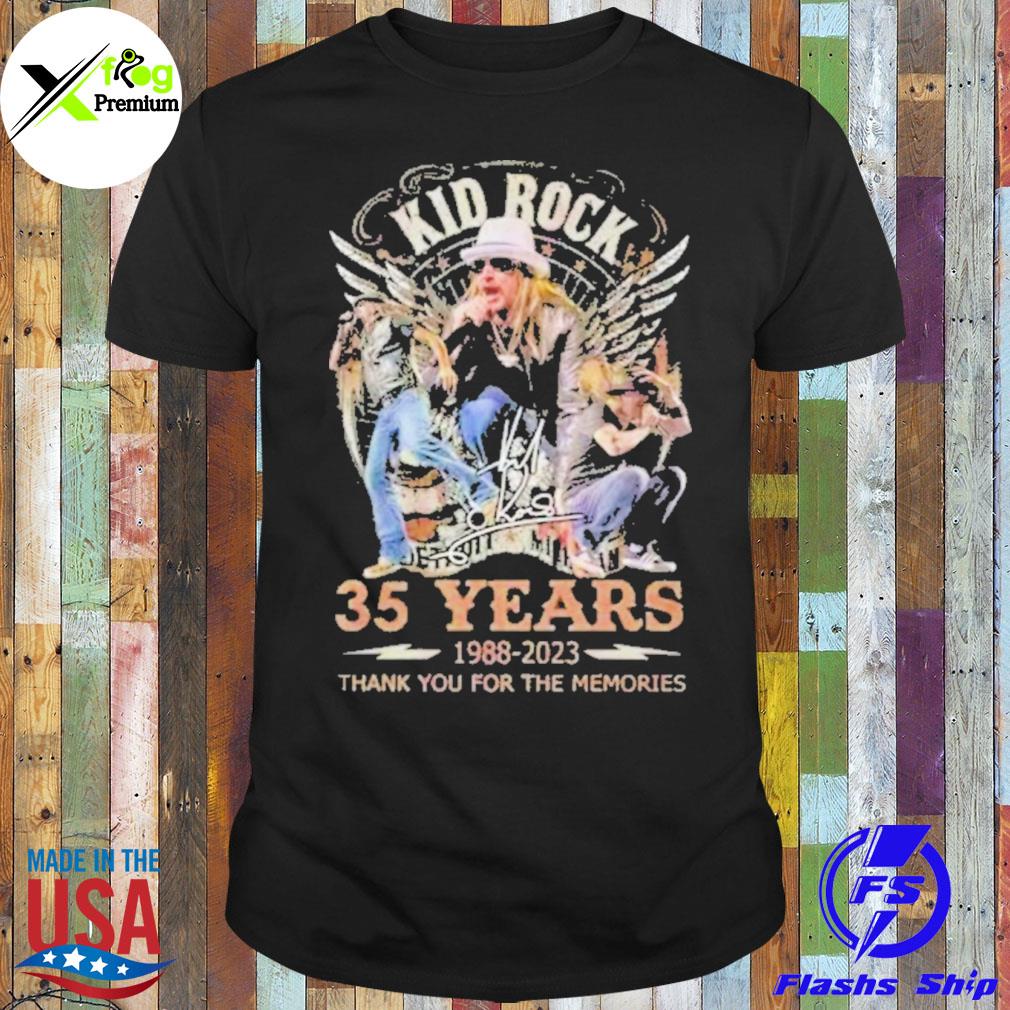 Kid rock 35 years thank you for the memories shirt