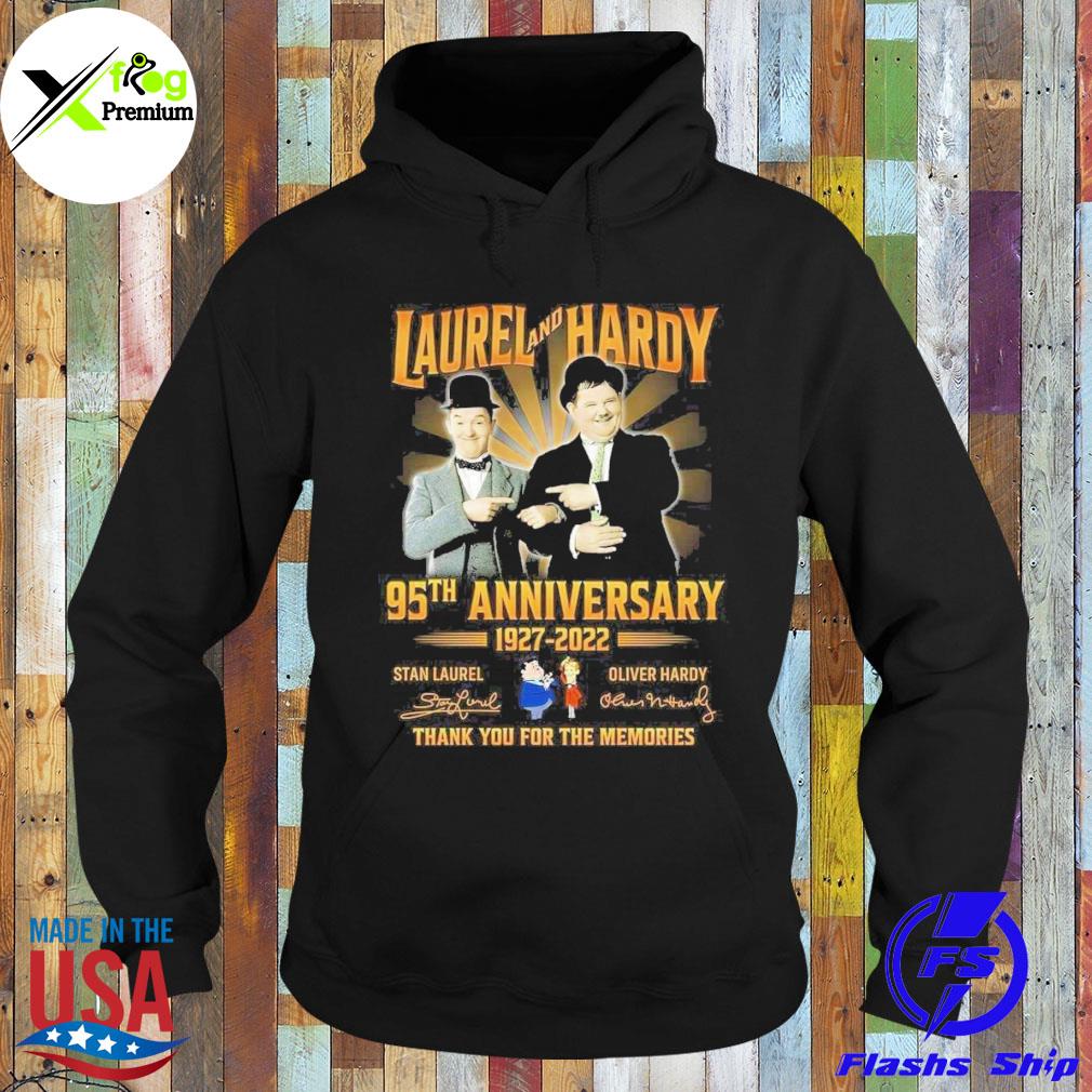 Laurel and hardy 95th anniversary 1927 2022 stan laurel oliver hardy thank you for the memories s Hoodie
