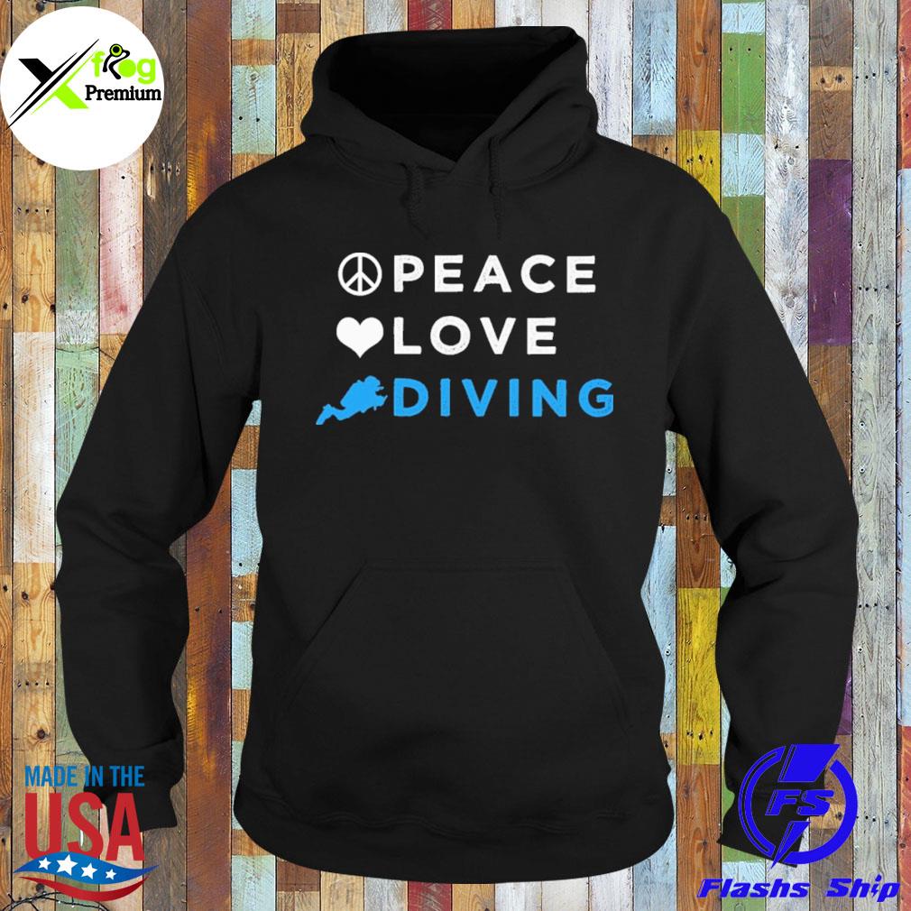 Peace love diving s Hoodie