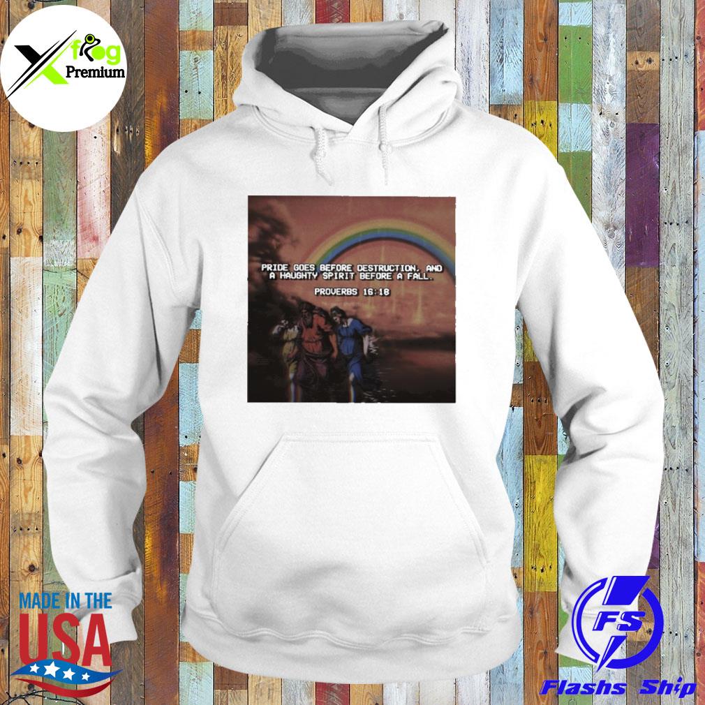 Pride goes before destruction and a haughty spirit before a fall proverbs 16 18 s Hoodie