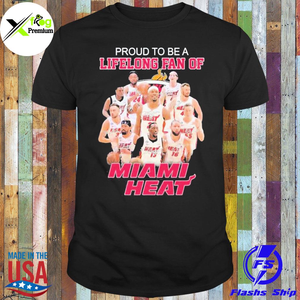 Proud to be a lifelong fan of miamI heat NBA team signatures shirt