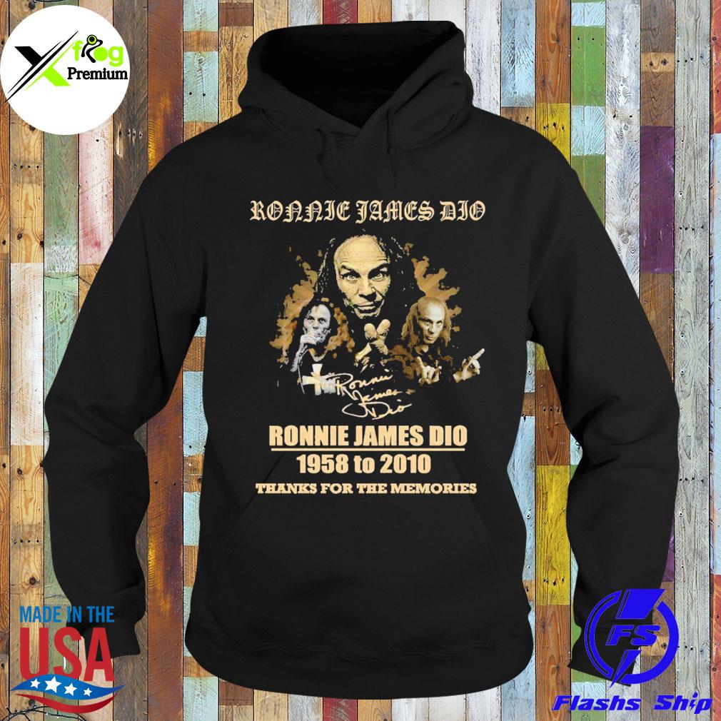 Roaak james dio ronnie james dio 1958 to 2010 thanks for the memories s Hoodie
