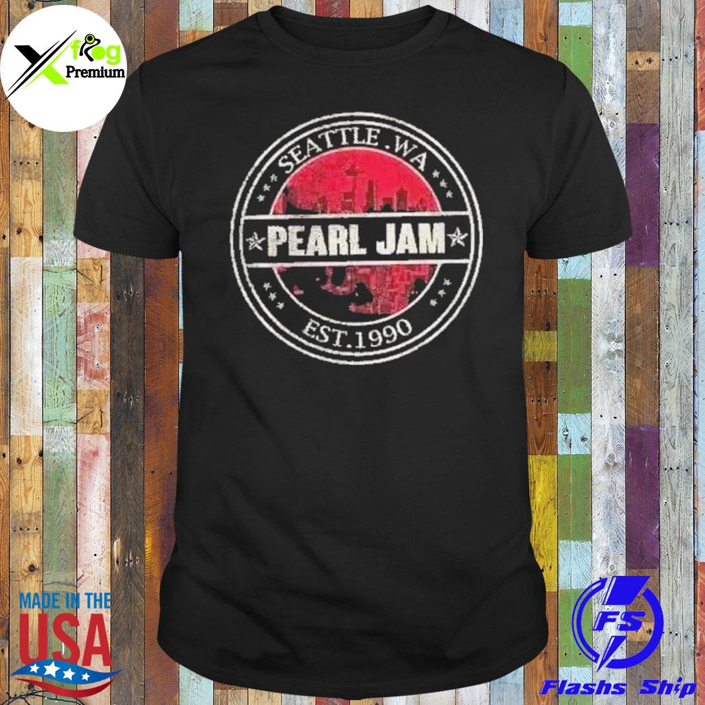 Seattle wa pearl jam est.1990 shirt