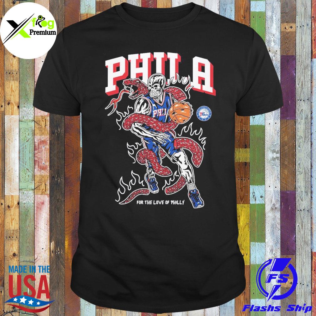 Skeleton phila for the love of philly shirt