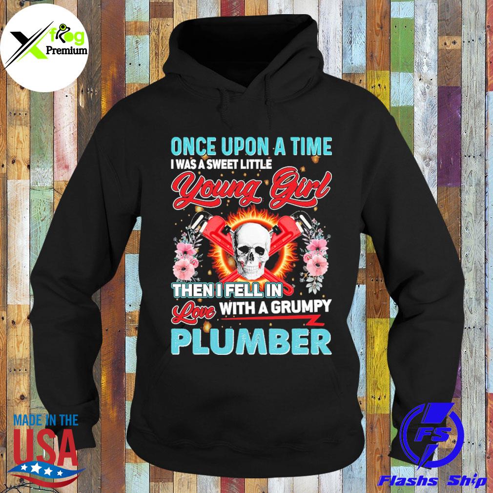 Skull once upon a time I was sweet little young girl then I fell in love with a grumpy s Hoodie