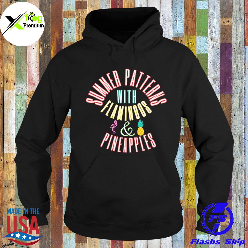 Summer patterns with flamingos and pineapples s Hoodie