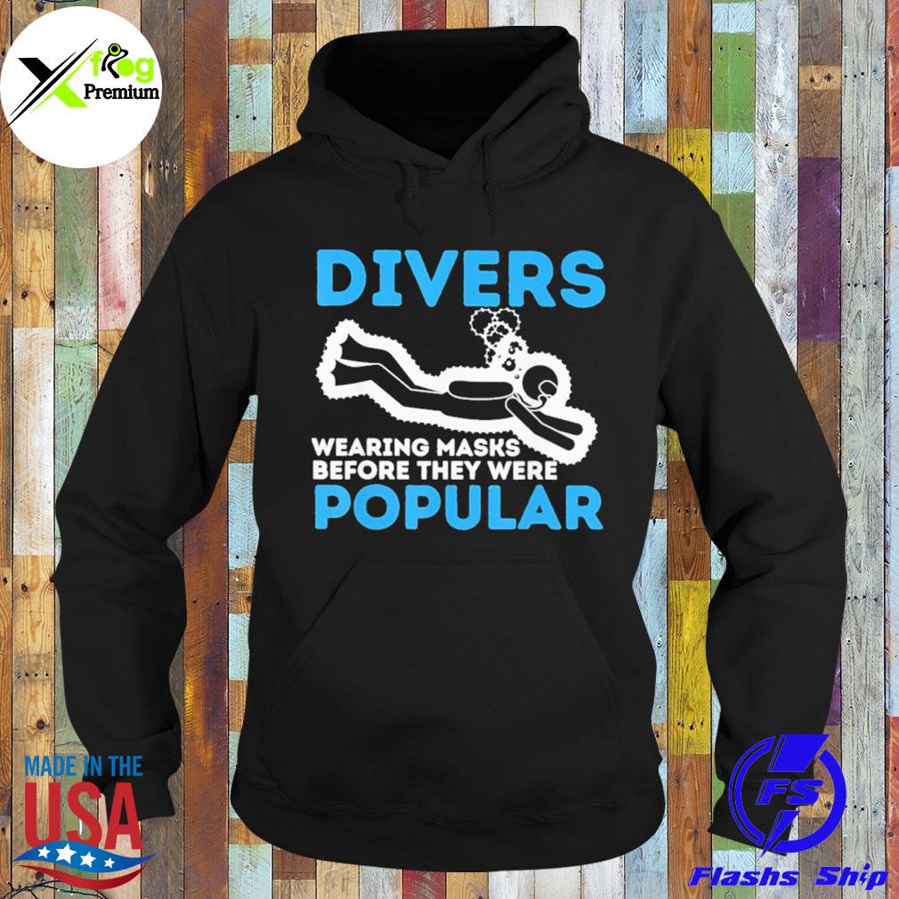 Swimming divers wearing masks before they were popular s Hoodie